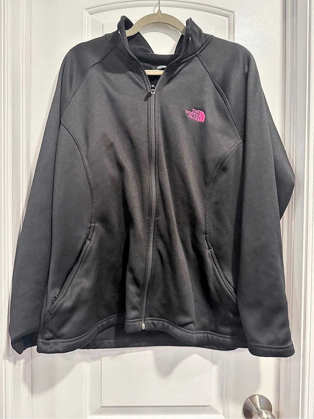 The North Face Breast Cancer Black Full-Zip Jacket Size XXL Like New